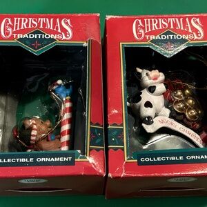 Collectible Ornaments - Red and White